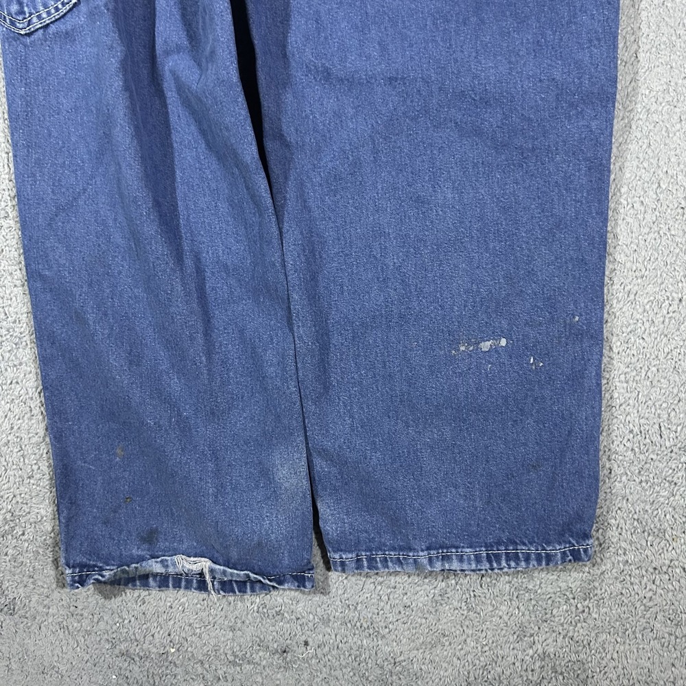 Carhartt Men's Jeans Dungaree Fit Denim Work Pants Blue Cotton 34x30 #3883 - Picture 6 of 9